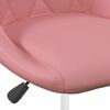 vidaXL Cadeiras de jantar giratórias 2 pcs veludo rosa