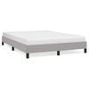 vidaXL Estrutura de cama sem colch&atilde;o 140x190 cm tecido cinzento-claro