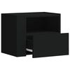 vidaXL Mesa de cabeceira de parede 45x30x35 cm preto