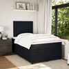vidaXL Cama boxspring com colch&atilde;o 120x200 cm veludo preto