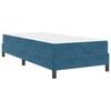 vidaXL Cama Box com colch&atilde;o Azul Escuro 90 x 200 cm tecido