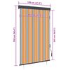vidaXL Estore de rolo para exterior 120x250 cm amarelo e azul