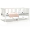 vidaXL Sof&aacute;-cama sem colch&atilde;o 80x200 cm madeira de pinho maci&ccedil;a branco