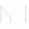 vidaXL Poste de Cerca Prateado 50 x 1 m (malha de 36 mm) A&ccedil;o