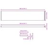 vidaXL Soleira de Janela Branco 140 x 30 x 4,5 cm PVC