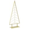 vidaXL &Aacute;rvore de Natal de metal com suporte KUOPIO 180 cm A&ccedil;o Ouro