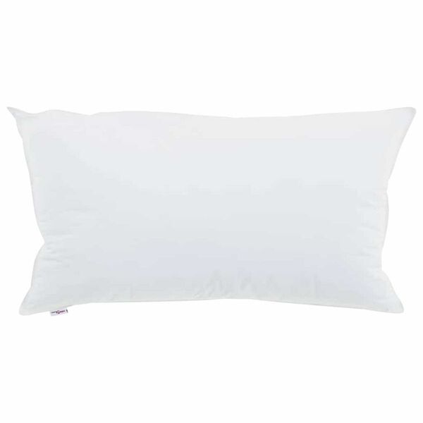 vidaXL Almofada com travesseiro 2 pcs Branco 40 x 80 cm Algod&atilde;o