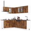 vidaXL 11 pe&ccedil;as arm&aacute;rio de cozinha conjunto Lucca carvalho defumado