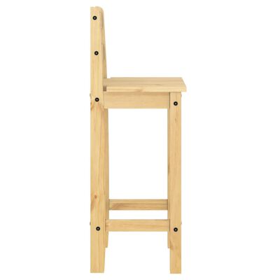 vidaXL Cadeiras de bar 2 pcs madeira de pinho maciça