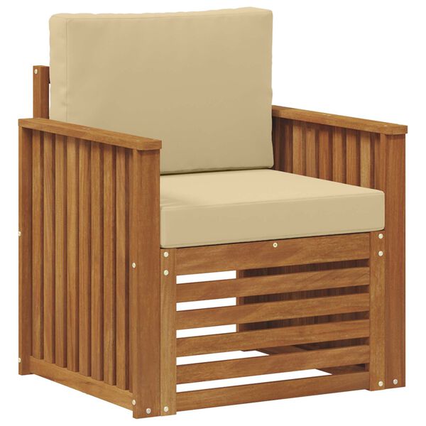 vidaXL Conjunto de Sof&aacute;s para Exterior Natural 71 x 63 x 73 cm