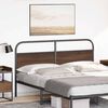 vidaXL Cabeceira de cama 150cm derivados madeira/a&ccedil;o carvalho castanho