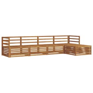 vidaXL Conjunto de Sof&aacute;s para Exterior 5 pcs Natural