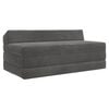 vidaXL Sof&aacute; Cama Dobr&aacute;vel Cinzento-Escuro 120 x 60 x 49 cm Tecido