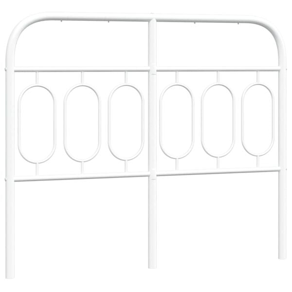 vidaXL Cabeceira de substitui&ccedil;&atilde;o 120 cm metal branco