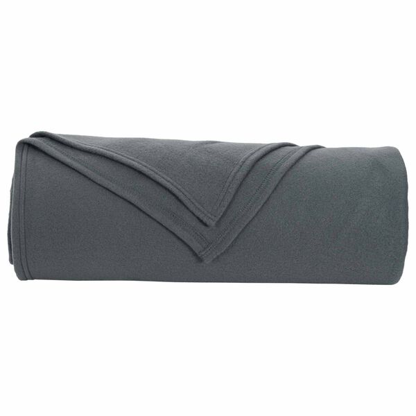 vidaXL Cobertor Cinza Escuro 210 x 140 cm L&atilde;