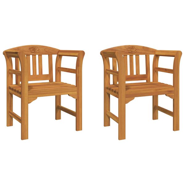 vidaXL Banco de Rosa Natural 68,5 x 46 x 82,5 cm