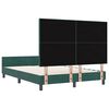 vidaXL Cama Box com cabeceira Verde Escuro 140 x 200 cm Veludo