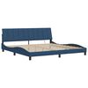 vidaXL Estrutura de cama sem colch&atilde;o Hanko 200x200 cm tecido azul