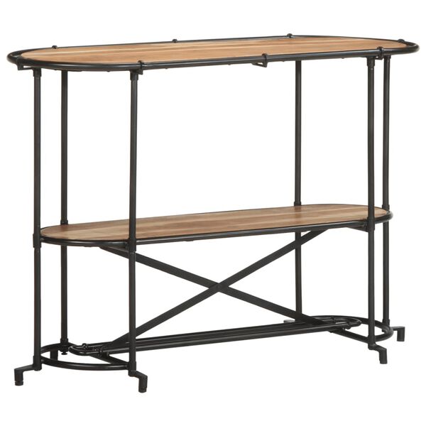 vidaXL Mesa consola 110x42x76 cm madeira de acácia maciça