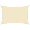 vidaXL Para-sol estilo vela 160 g/m&sup2; 3x4 m PEAD cor creme