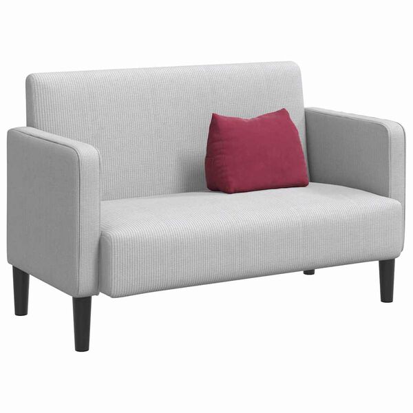 vidaXL Travesseiro para Costas Vinho Vermelho 45 x 20 x 35 cm