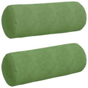 vidaXL Almofadas de Apoio 2 pcs Verde Claro &Oslash; 25 x 70 cm