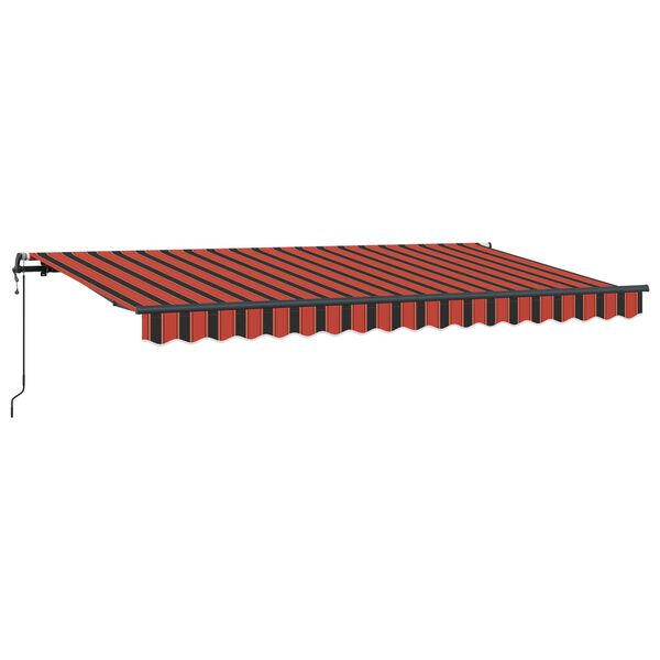 vidaXL Toldo Retr&aacute;til Laranja 400 x 200 cm tecido