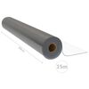vidaXL Protetor de mesa em rolo 0,9x15 m 1,6 mm PVC transparente