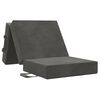 vidaXL Sof&aacute; Cama Dobr&aacute;vel 90 x 67 x 45 cm Cinzento-Escuro