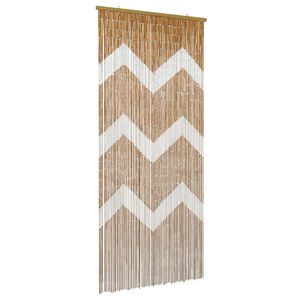 vidaXL Cortina de Porta Inseto multicolorido 200 x 90 cm Bambu