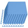 vidaXL Tapetes de ch&atilde;o 12 pcs 4,32 ㎡ espuma de EVA azul