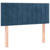 vidaXL Cama com molas/colch&atilde;o 90x200 cm veludo azul-escuro