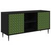 vidaXL Gabinete para TV GELEEN 102 x 33 x 51 cm Carvalho Preto