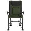 vidaXL Cadeira de pesca com apoios de bra&ccedil;os dobr&aacute;vel verde