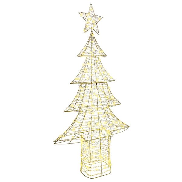 vidaXL &Aacute;rvore de Natal com 240 LEDs Branco quente 181 cm PET