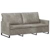 vidaXL Sof&aacute; de 3 lugares Cinzento-claro 190 x 81 x 82 cm