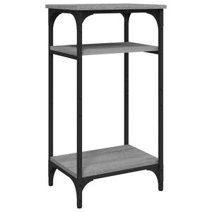 vidaXL Mesa de apoio 40x30x75 cm derivados de madeira cinzento sonoma