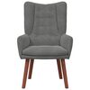 vidaXL poltrona Cinza Escuro 63 x 67 x 94 cm Veludo