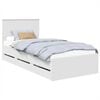vidaXL Estrutura da Cama Branco 90 x 190 cm Madeira de Engenharia