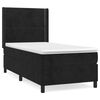 vidaXL Cama com molas/colch&atilde;o 80x200 cm veludo preto