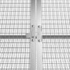 vidaXL Gaiola p/ coelhos 403,5x80,5x71 cm a&ccedil;o galvanizado antracite
