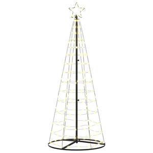 vidaXL &Aacute;rvore de Natal LED Branco quente 250 cm Ferro