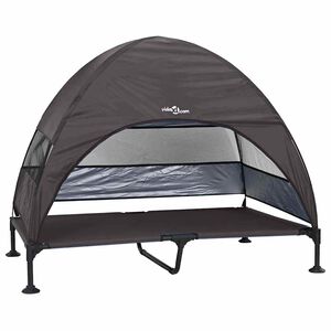 vidaXL Cama Elevada para Cachorro 127 x 81 x 108 cm Tecido e A&ccedil;o