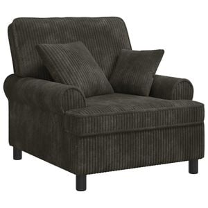 vidaXL Poltrona XL com almofadas Antracite Tecido de 1,5 Linhas