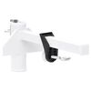 vidaXL Grampo de guarda-sol para varanda 38 mm a&ccedil;o branco