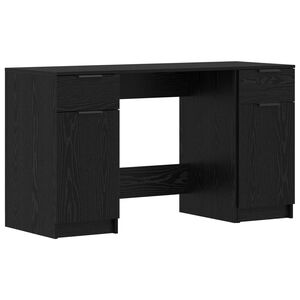 vidaXL Mesa Carvalho Preto 133 x 50 x 75 cm Derivados de Madeira