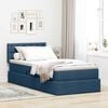 vidaXL Cama com arruma&ccedil;&atilde;o e colch&atilde;o com colch&atilde;o Azul 90 x 200 cm
