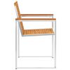 vidaXL Cadeiras de jardim c/ almofad&otilde;es 4 pcs madeira de ac&aacute;cia maci&ccedil;a