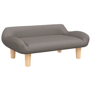 vidaXL Cama para c&atilde;es 70x40x24 cm tecido cinzento-acastanhado