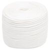 vidaXL Corda de barco 8 mm 100 m polipropileno branco completo